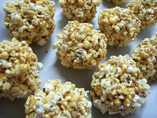 Old fashioned popcorn balls